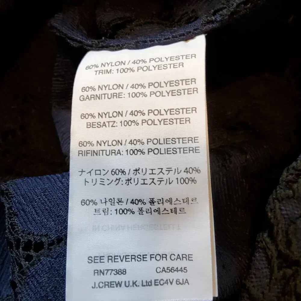 J. Crew Cap-Sleeve Floral Lace Top